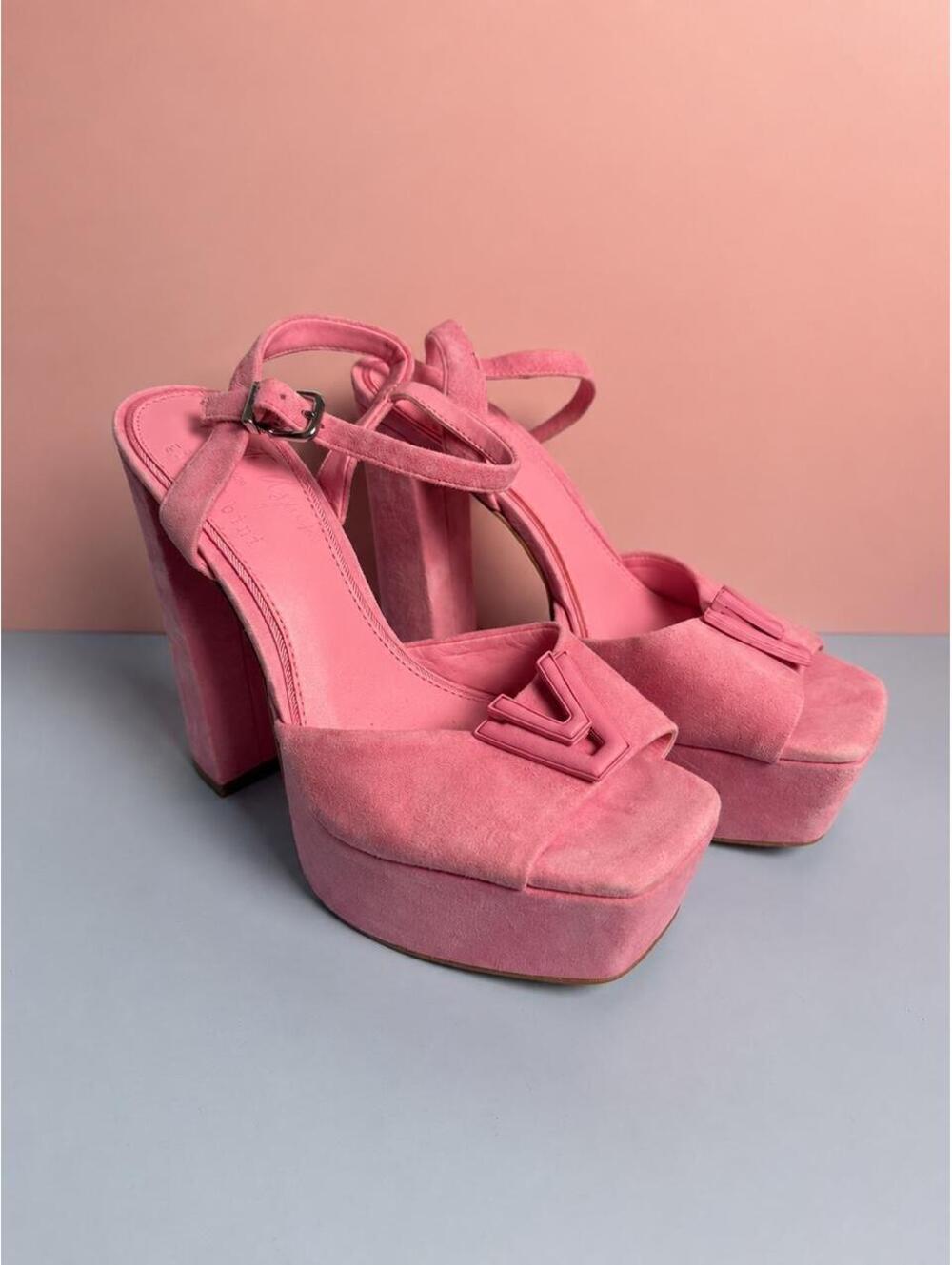 Women's Pink platform heels